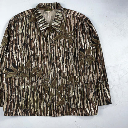 Spartan Realtree 80s Vintage Camo Shirt Mens XL Camouflage Hunting USA Made