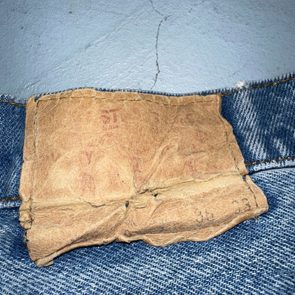 Levis 517 Vintage 80s USA Red Tab Bootcut Flare Blue Denim Jeans Act 34x30