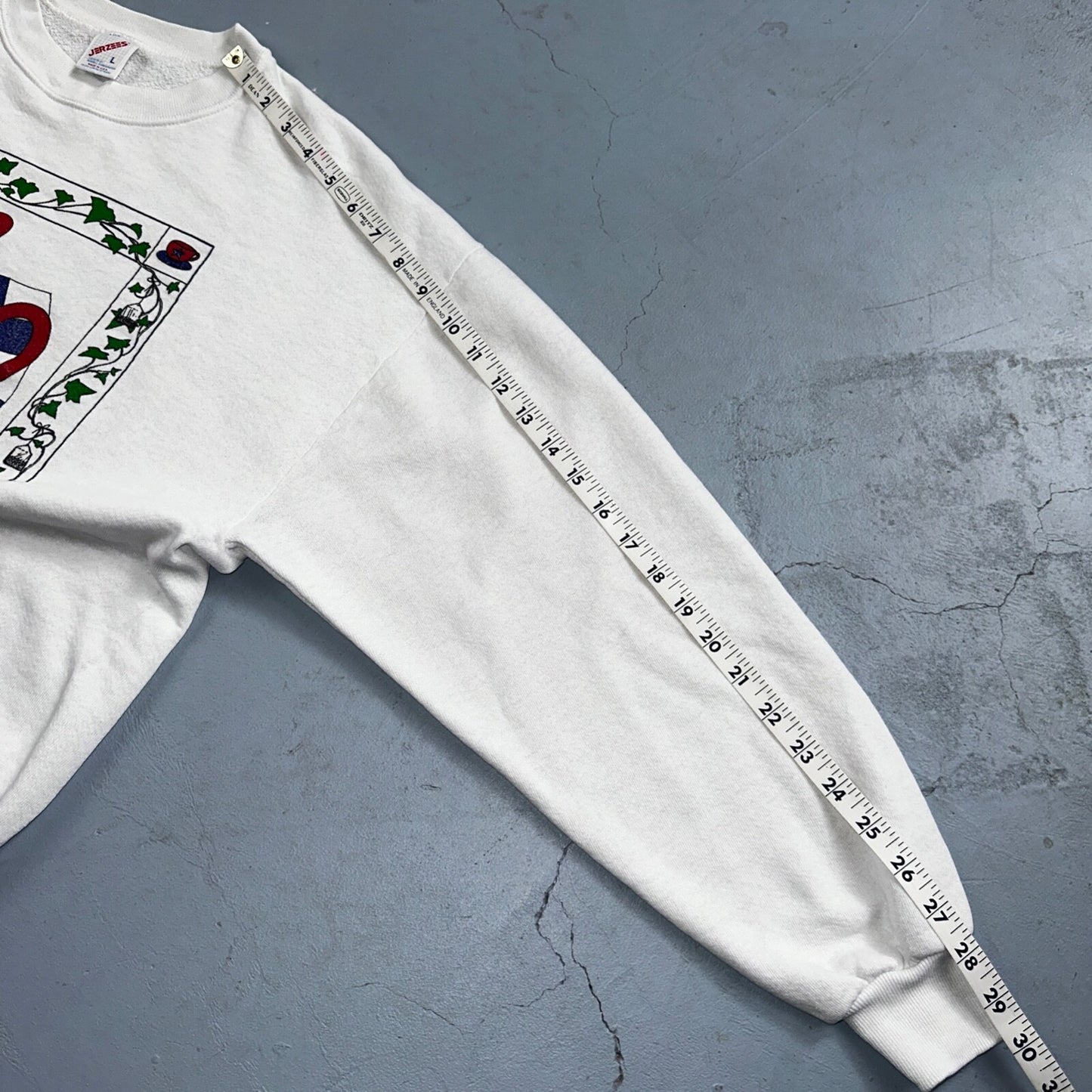 Grandma Core Tea 90s USA Sweatshirt VTG Crewneck Large Autumn Fall Halloween