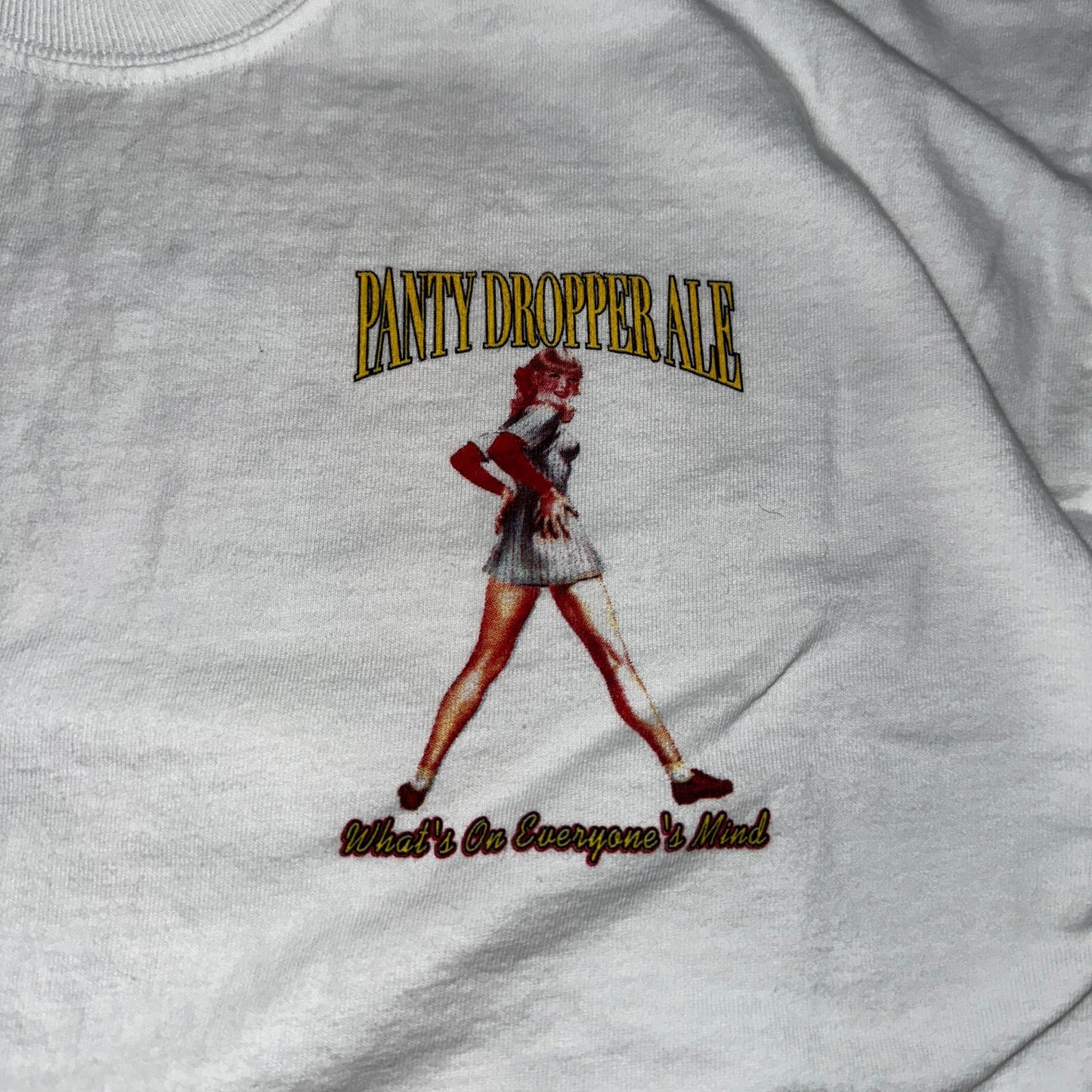 Pants Dropper Ale Y2K VTG T Shirt MLB Baseball Sports Art Hot Girl Rap Funny