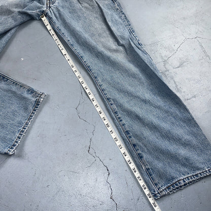 Levis 501 Vintage Y2K 90s XX Straight Leg Jeans Blue Light Wash 35x32 Act 32x29