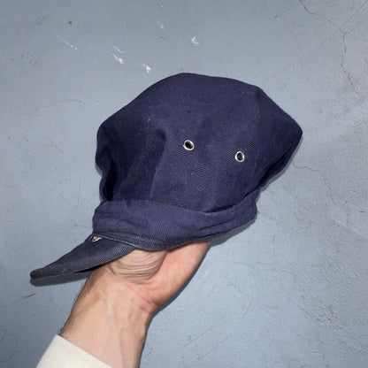 Vintage 1960s 60s Carhartt Union Workwear Engineer Cap Hat Conductor Heart Logo