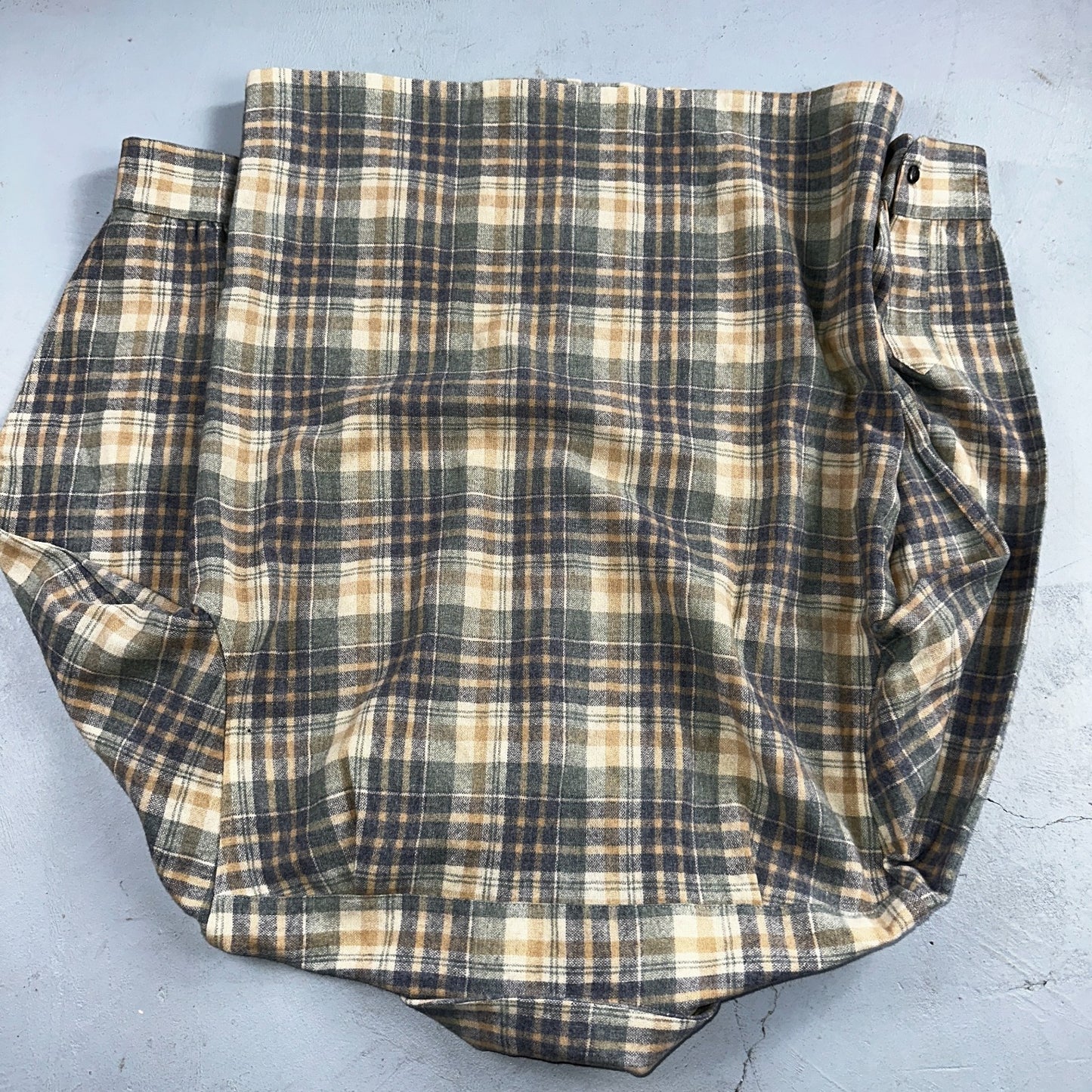 Pendleton VTG Board Shirt Plaid 100% Wool Button Down Size M Plaid 1970s Camp