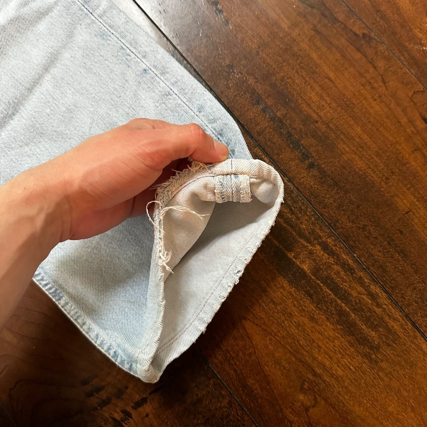 VTG Y2K Levis 501 Button Fly 31x32 Tag Jeans Light Wash 90s Blue XX Act 29x29