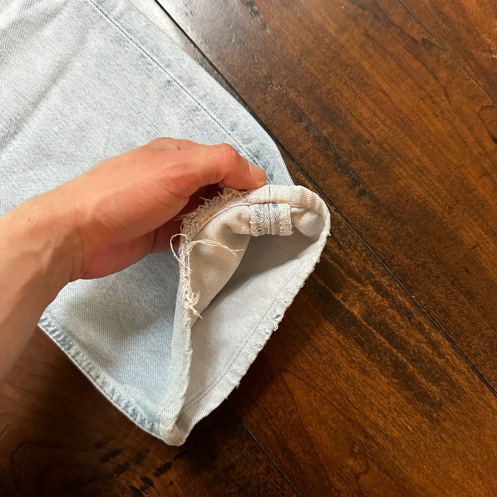 VTG Y2K Levis 501 Button Fly 31x32 Tag Jeans Light Wash 90s Blue XX Act 29x29