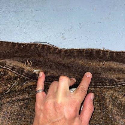 Carhartt VTG Detroit Jacket Men's 2XL Lined Blanket Workwear J97 BLK Thrashed