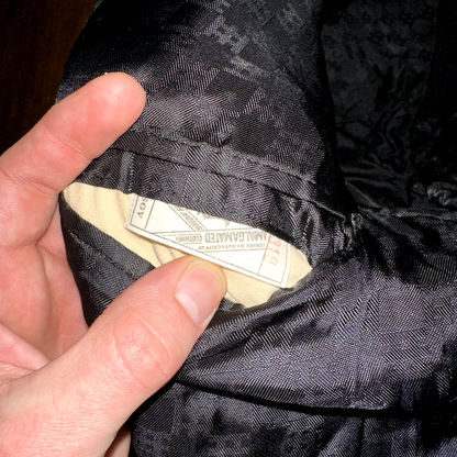 VTG 60s Amalgamated Union Made USA Wool Jacket Suit 42 1960s Blazer Black