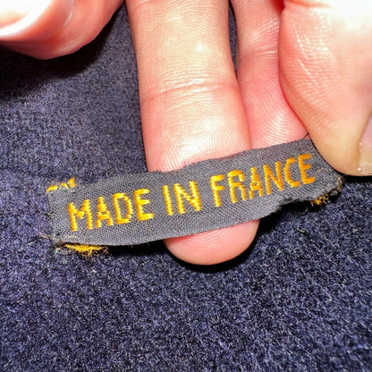 Rare Vintage 60s Blacks Greenock Military Smock Made In France Jacket Wool Navy