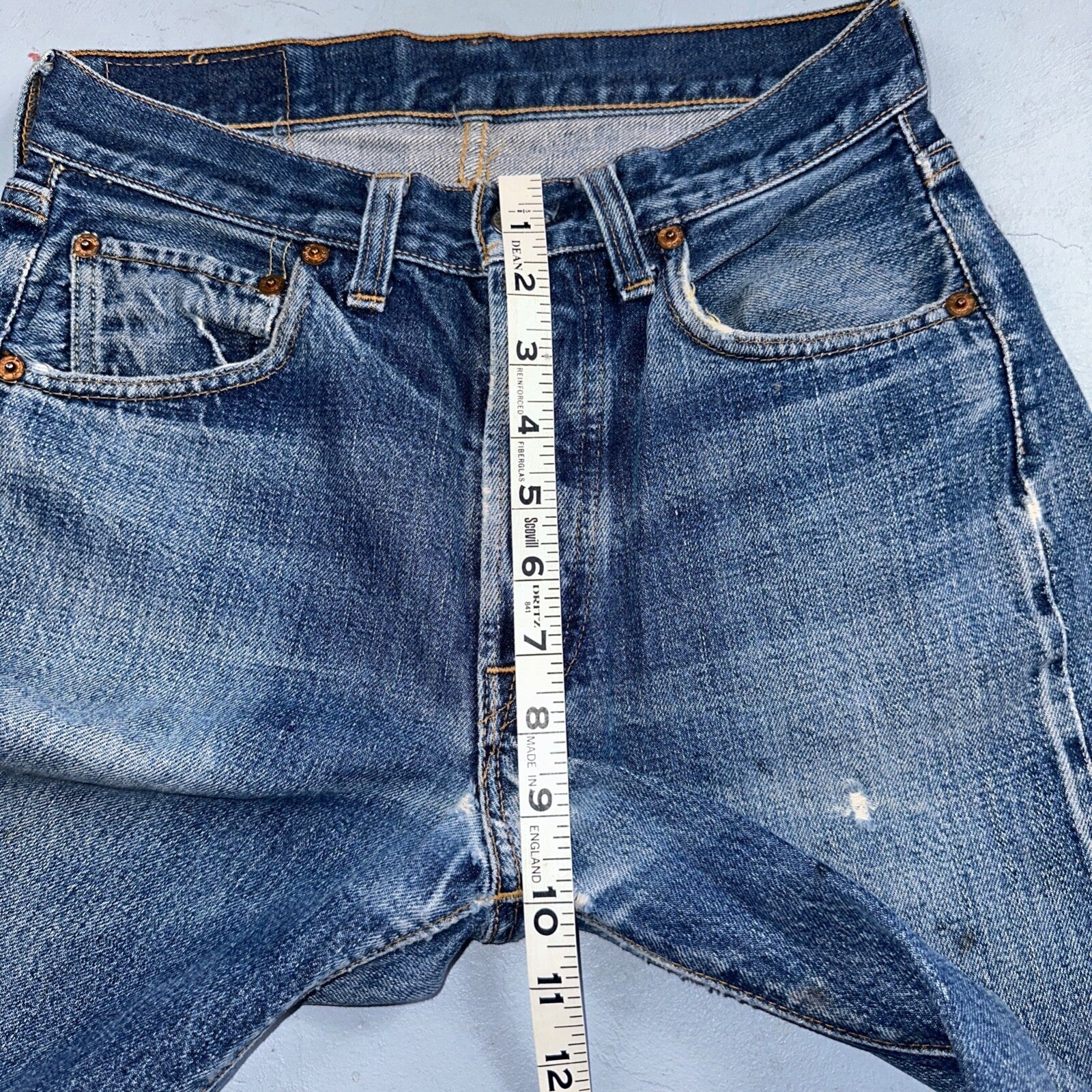 Levis 501 Big E Vintage 60s Redline Selvedge USA XX 1960s Jeans 66 Act 26x27