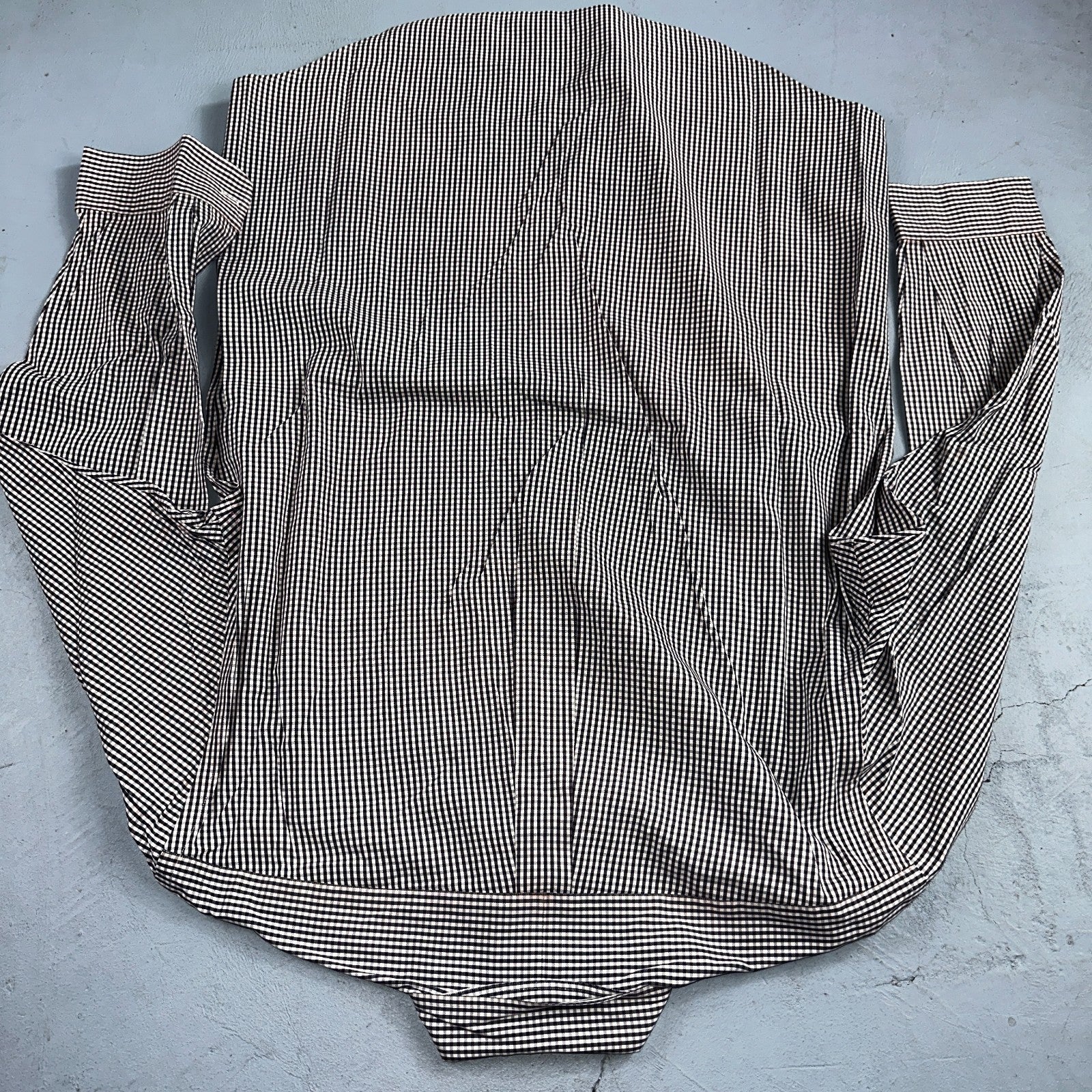 Ralph Lauren Shirt Black Shepperd Check Yarmouth Button Up Long Sleeve 15.5