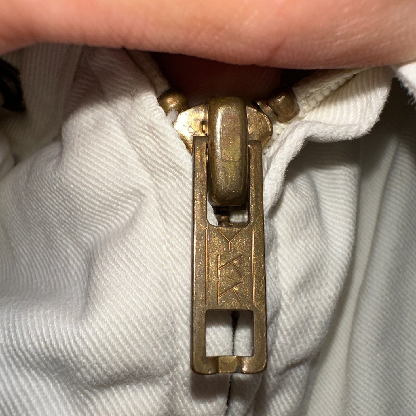 Vintage Polo Ralph Lauren Harrington Jacket White Cotton Size M USA Crop Fit