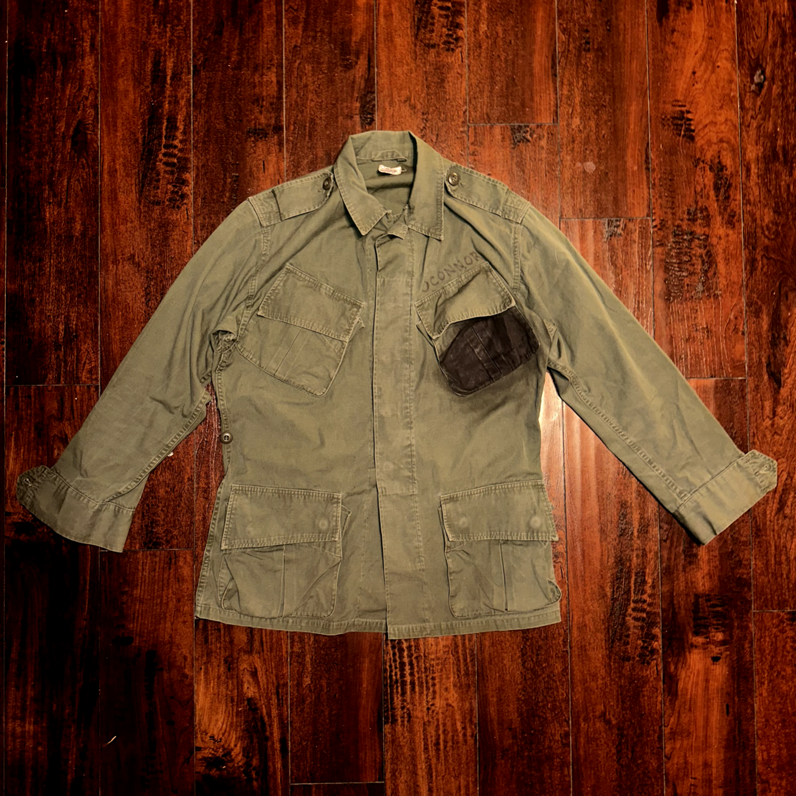 Vintage USMC 60s Vietnam US Army Military M-65 Field Coat Jacket Stencil DSA