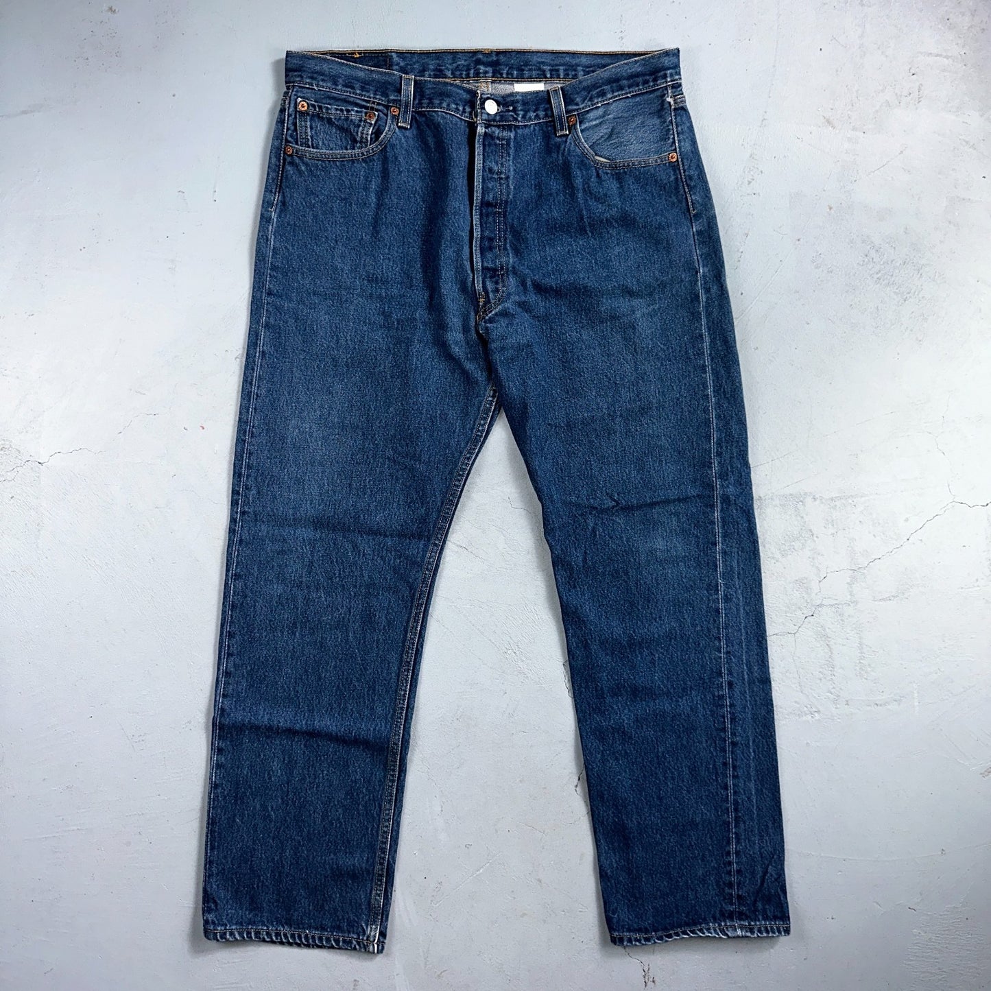 Levis 501 Vintage Y2K 90s XX Straight Leg Jeans Blue Med Wash 38x33 Act 36x29