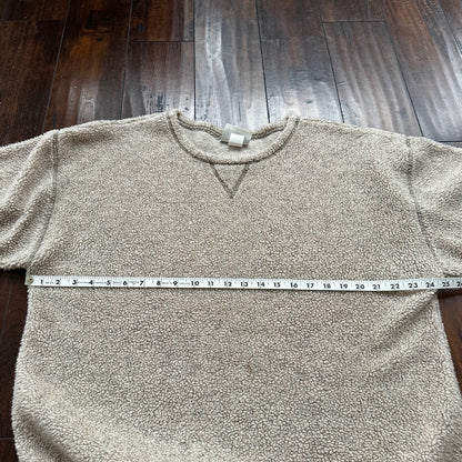 Jack Mulqueen Sweater Women’s Large Fuzzy Cozy Warm Sherpa Jacket VTG 90s USA