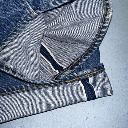 Levis 501 Vintage 80s Redline Selvedge USA XX Jeans Med Wash 42x34 Act 39x31