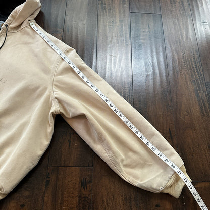 VTG 90s Carhartt Hooded Quilted Lined Tan Duck Canvas Jacket JQ295 2XL