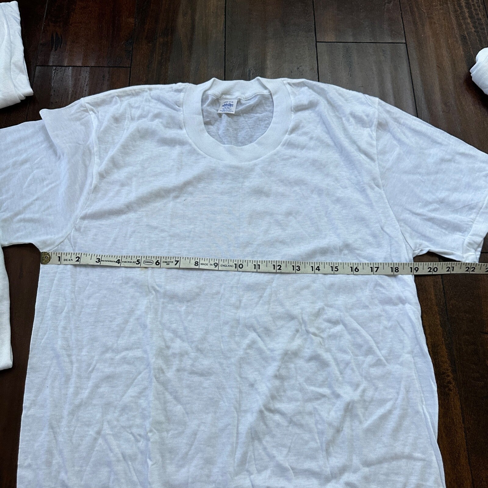 Blair Blank Vintage White T Shirt Pack 70s Essential Lot Of 4 Rap Single Stitch