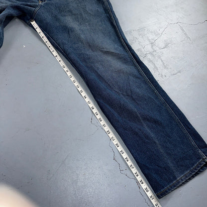 Lee VTG 80 Riders Denim Boot Cut Flare Jeans USA 34x31 Med Wash Cowboy 1980s