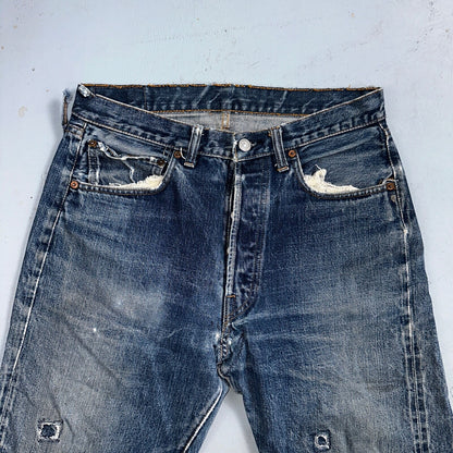 Levis 501 Big E Vintage 60s Redline Selvedge USA XX 66 Jeans 1960s Act 30X32