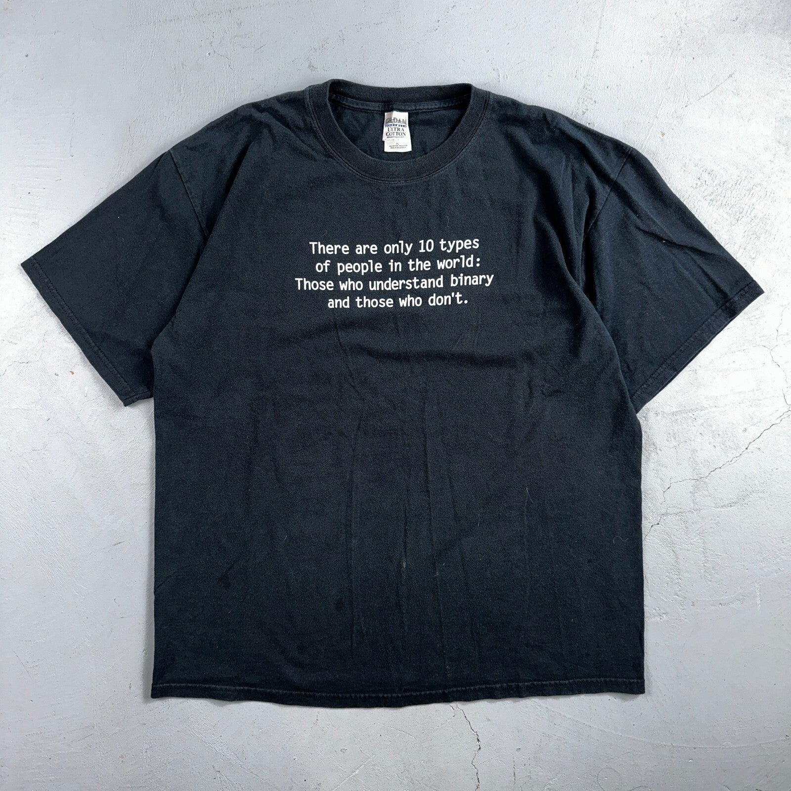 Binary People Y2K VTG T Shirt Graphic Frank Ocean LGBT Cool Text Quote RARE XL