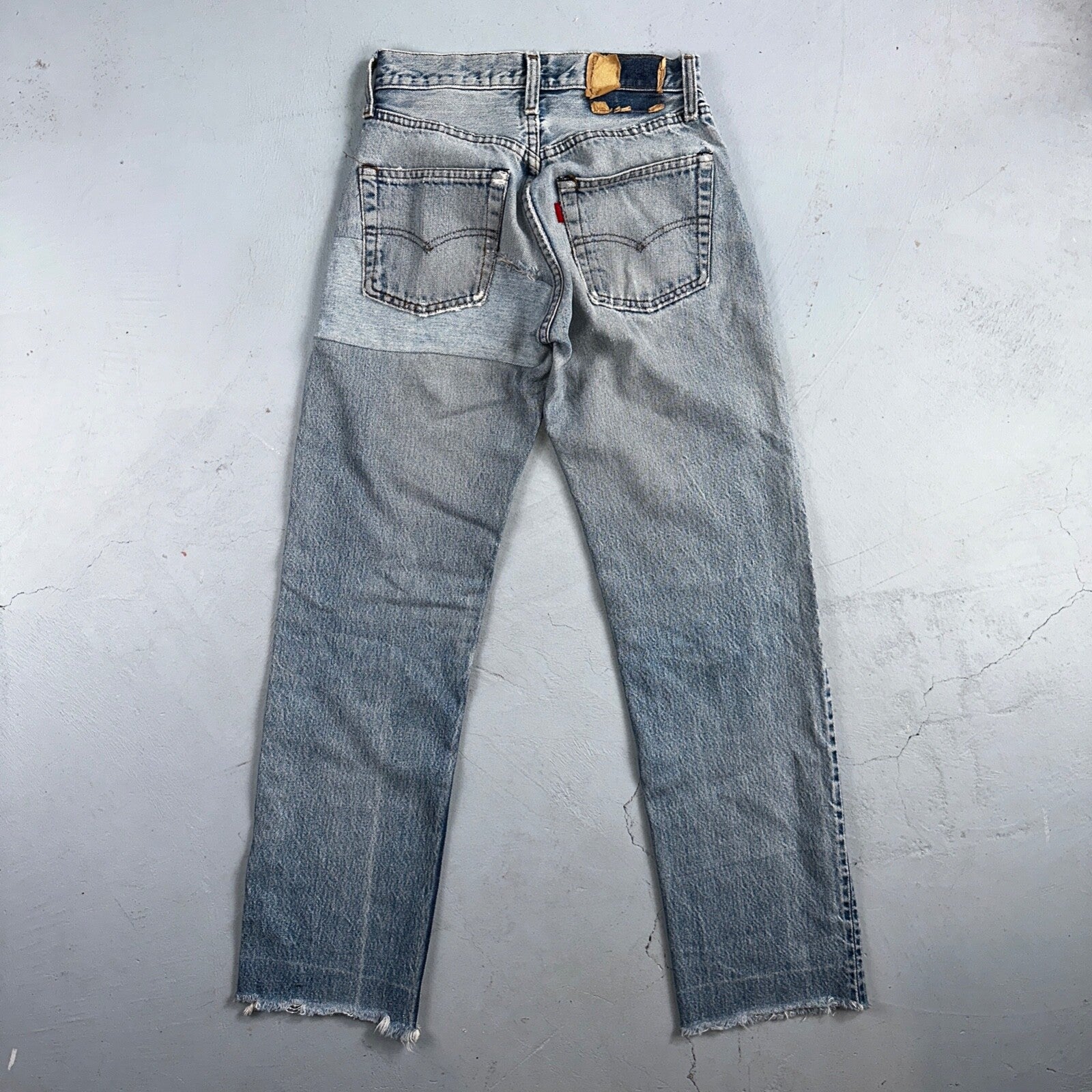 Levis 501 Vintage 80s Redline Selvedge USA XX Jeans Light Wash 524 Act 25x29