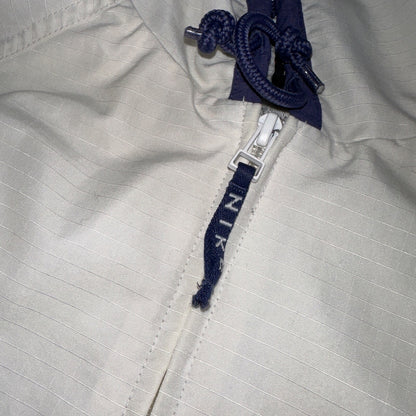 Nike Jacket Vintage Nylon Windbreaker Women’s Quarter Zip Large White 90s