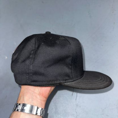 VTG 1990 NBA Finals Snapback Hat Blazers Black Red PDX USA Made Basketball Cap