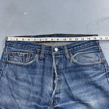 Levis 501 Vintage 80s Redline Selvedge USA XX Jeans Med Wash 34x34 Act 31x31