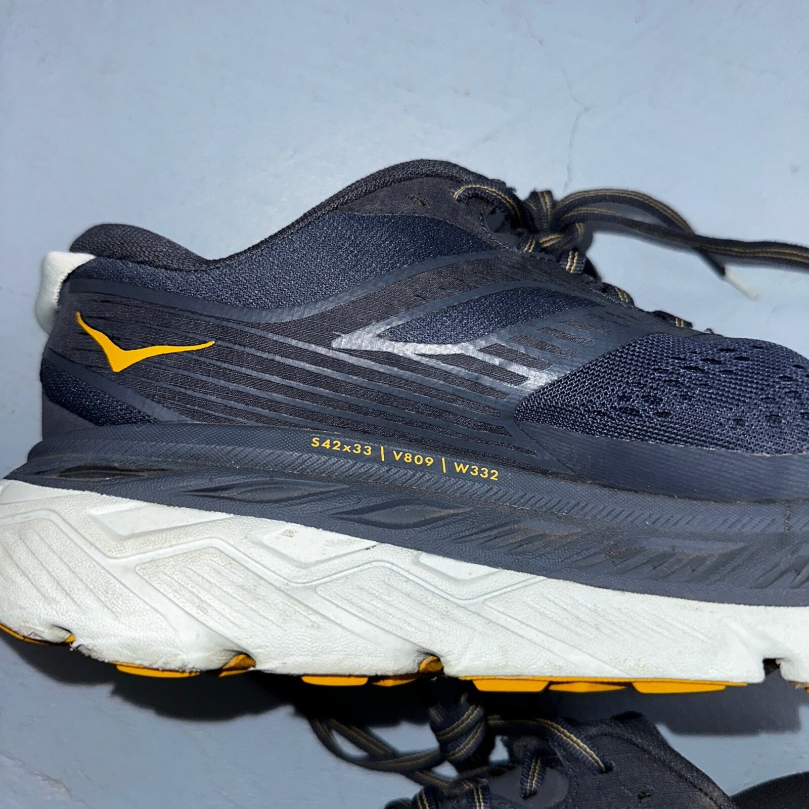 Hoka One One Mens Stinson ATR 6 1110506 OBSF Black Running Shoes Sneakers Sz 8