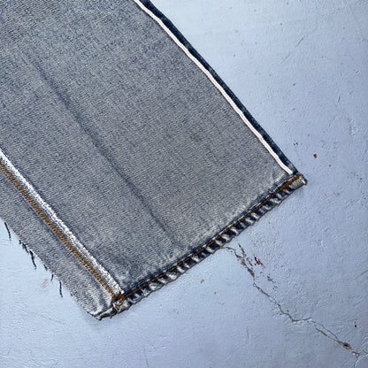 Levis 501 Vintage 80s Redline Selvedge USA XX Jeans Light Wash 33x40 Act 30x34