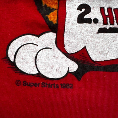 Valentine Shirt Cute Cat VTG T Shirt Single Stitch Official Red Heart Love 90s