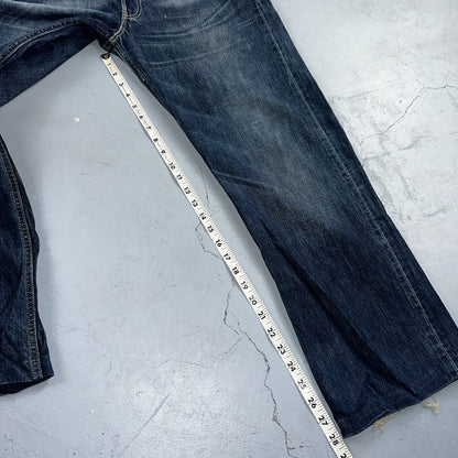 Levis 501 Vintage Y2K XX Straight Leg Jeans Blue Med Wash 34x34 Act 32x28