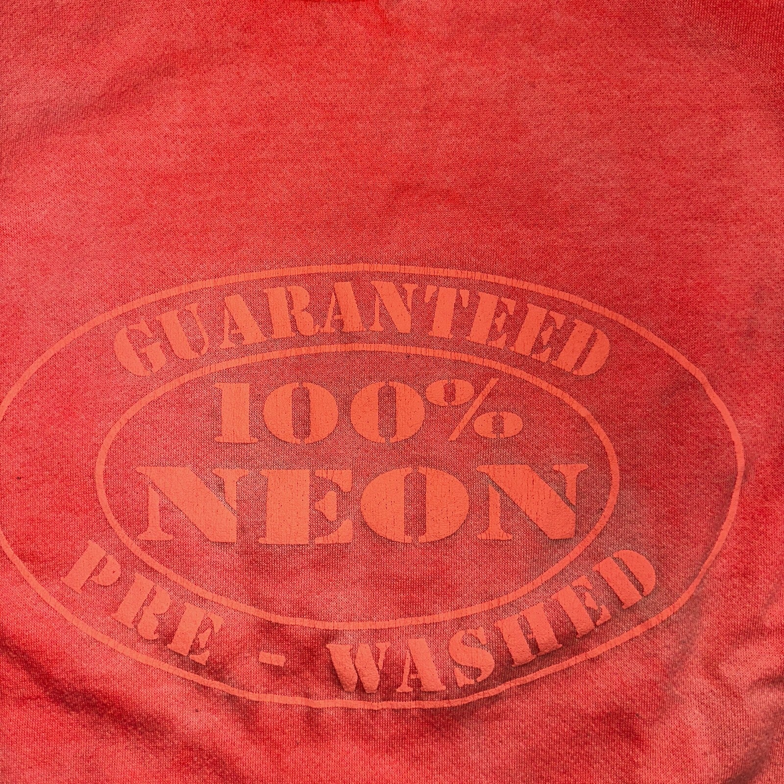 Neon Guaranteed Pre Wash Pink VTG T Shirt Hawaii Travel Forecast Sweatshirt