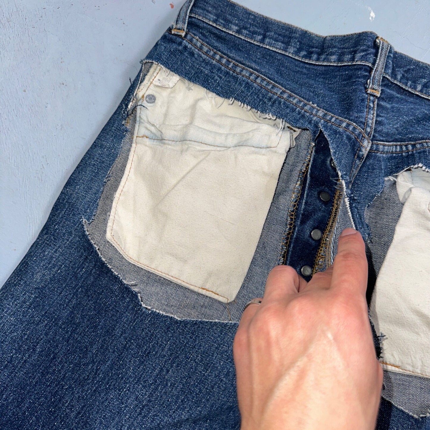 Levis 501 Vintage 80s Redline Selvedge USA XX Jeans Bootcut 33x36 Act 30x33