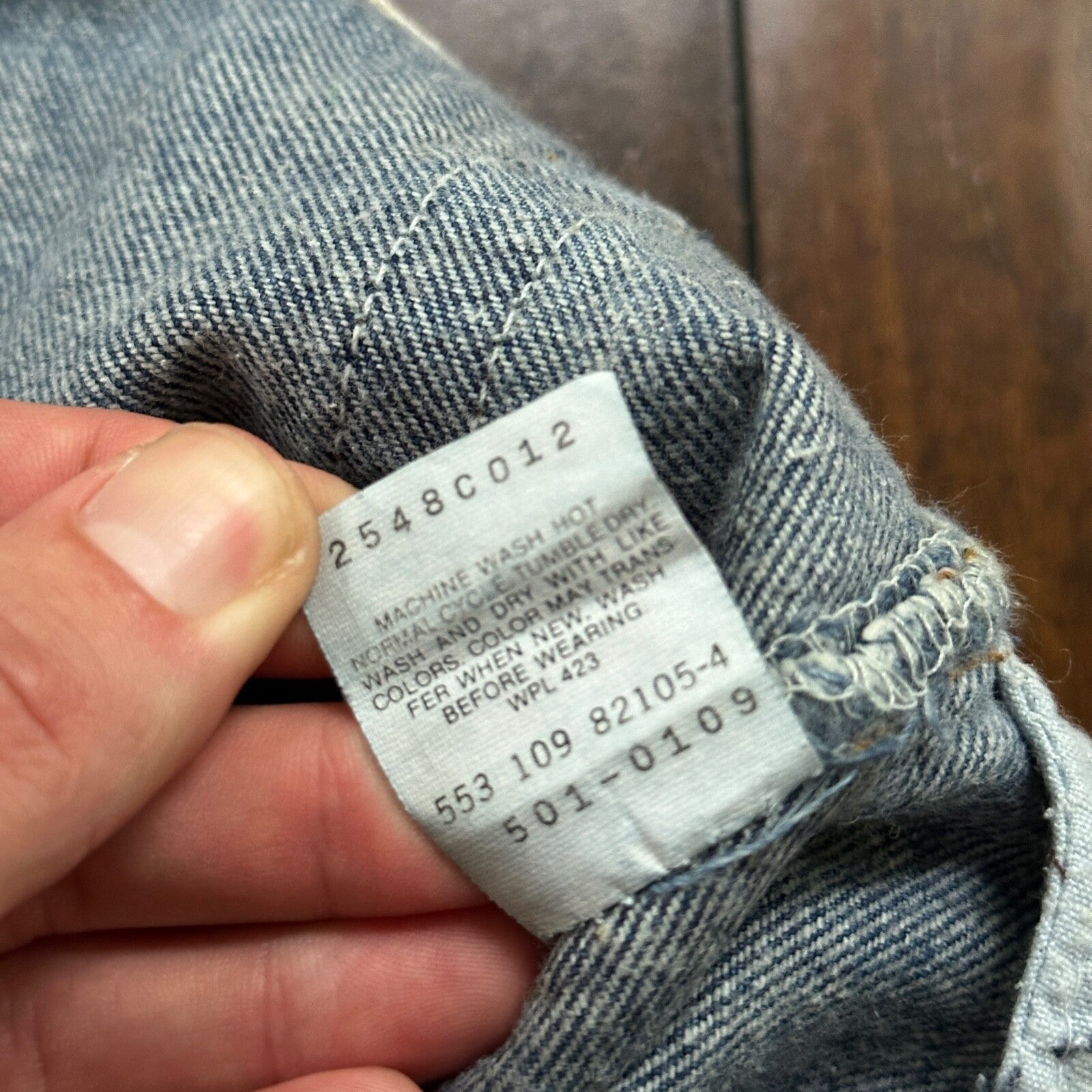 VTG 90s Levis 501 Button Fly 30x36 USA Tag Jeans Straight Acid Wash XX Act 27x32