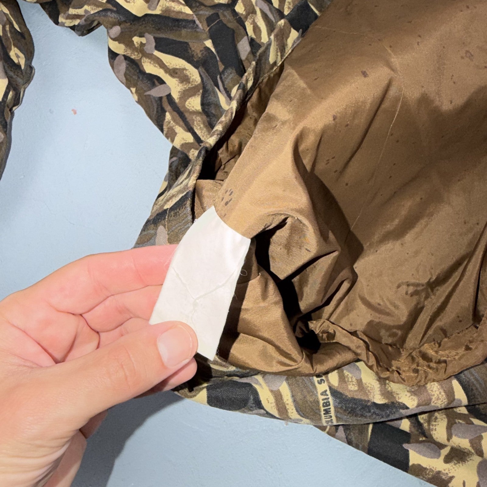 Vintage Columbia Delta Marsh Camo Jacket Men's Large Full Zip Hunting 1995