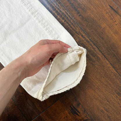 VTG 90s Levis 501 Button Fly 32x32 USA Tag Jeans Straight Wash White Act 30x31