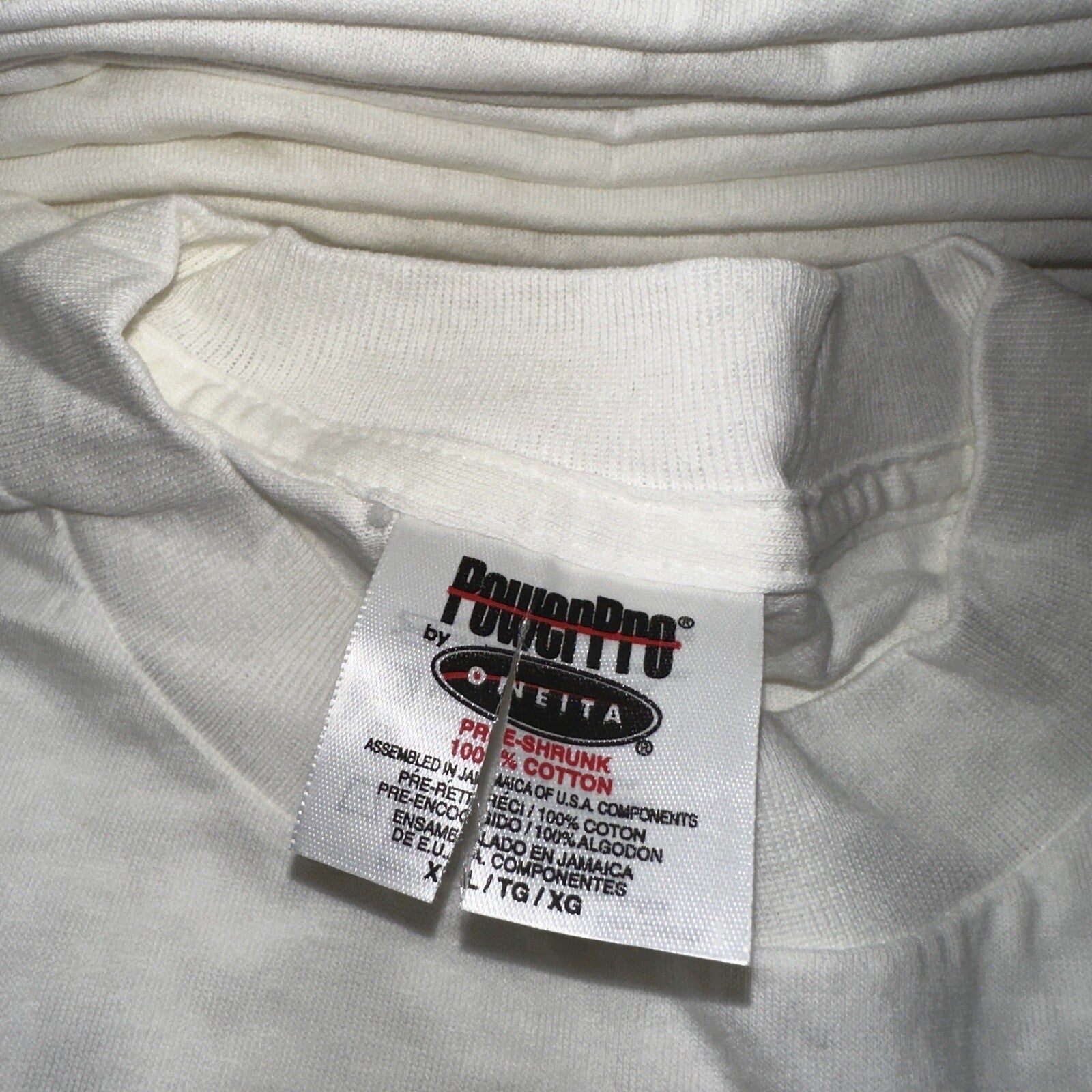 VTG Oneita XL Blank White T Shirt 90s Basic Rap Single Stitch ONE TEE LOT AVAIL