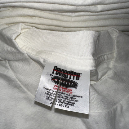 VTG Oneita XL Blank White T Shirt 90s Basic Rap Single Stitch ONE TEE LOT AVAIL