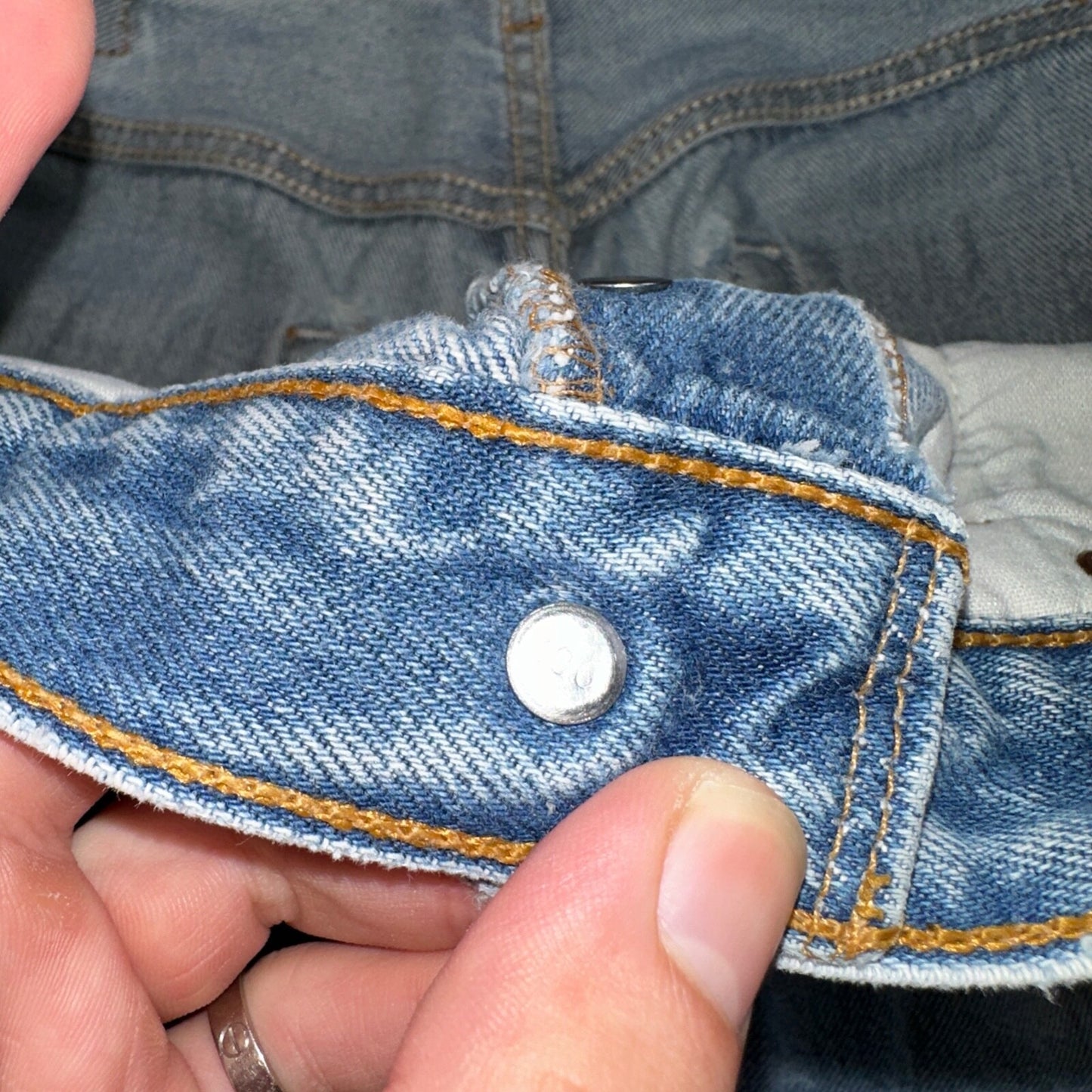 Levis 501 Vintage 90s XX Straight Leg Mexico Jeans 34x36 Light Wash Act 31x30