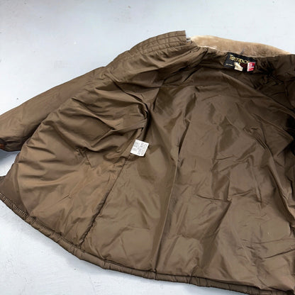 Vintage Tempco Goose Down Insulated Puffer Jacket Brown Size 14 USA 1970s 70s