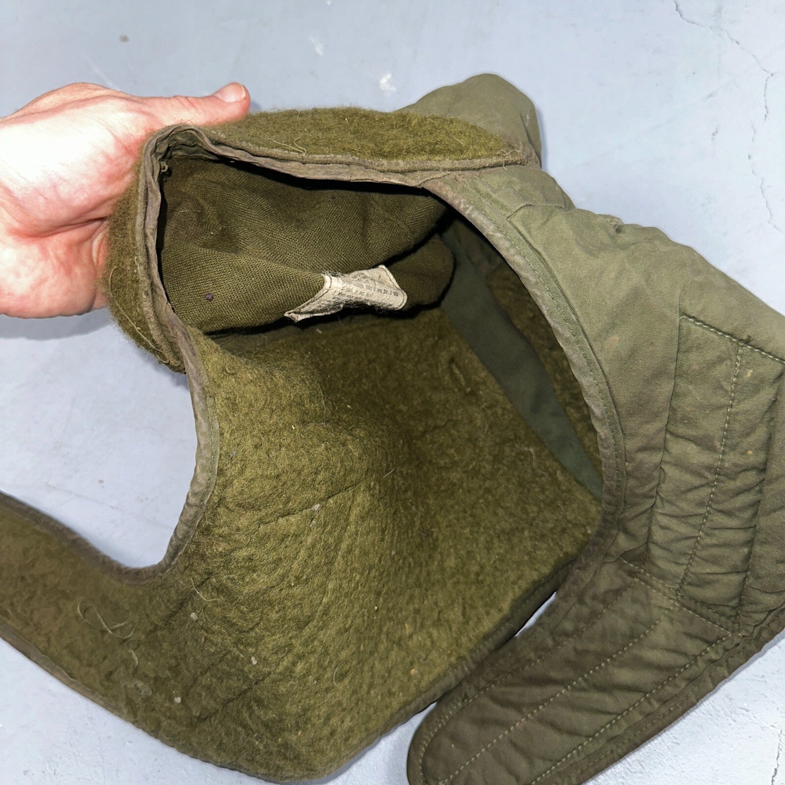 Mil Spec 1982 Hat Cap Cold Weather Insulating Helmet Liner Sn72-6030 Size 7-1/2