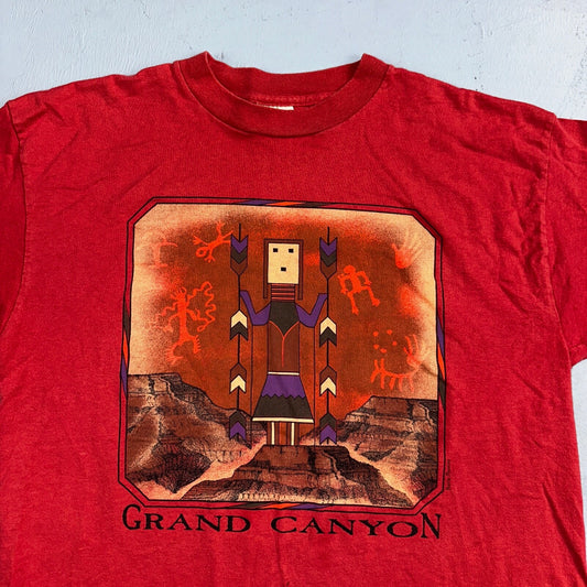 Grand Canyon 90s Single Stitch VTG T Shirt USA Tribal Red Spirits Culture Art