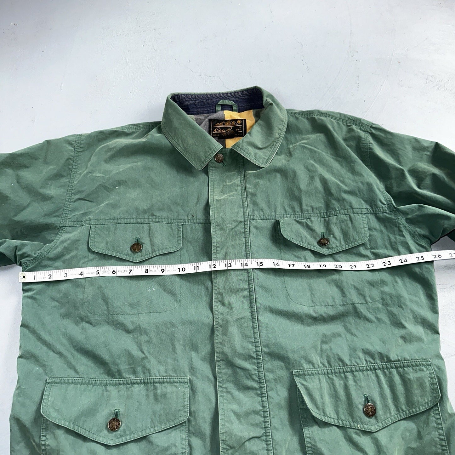 Eddie Bauer VTG Jacket L Full Zip Garden Chore Faded 1980s 80s Rare Coat Hiking