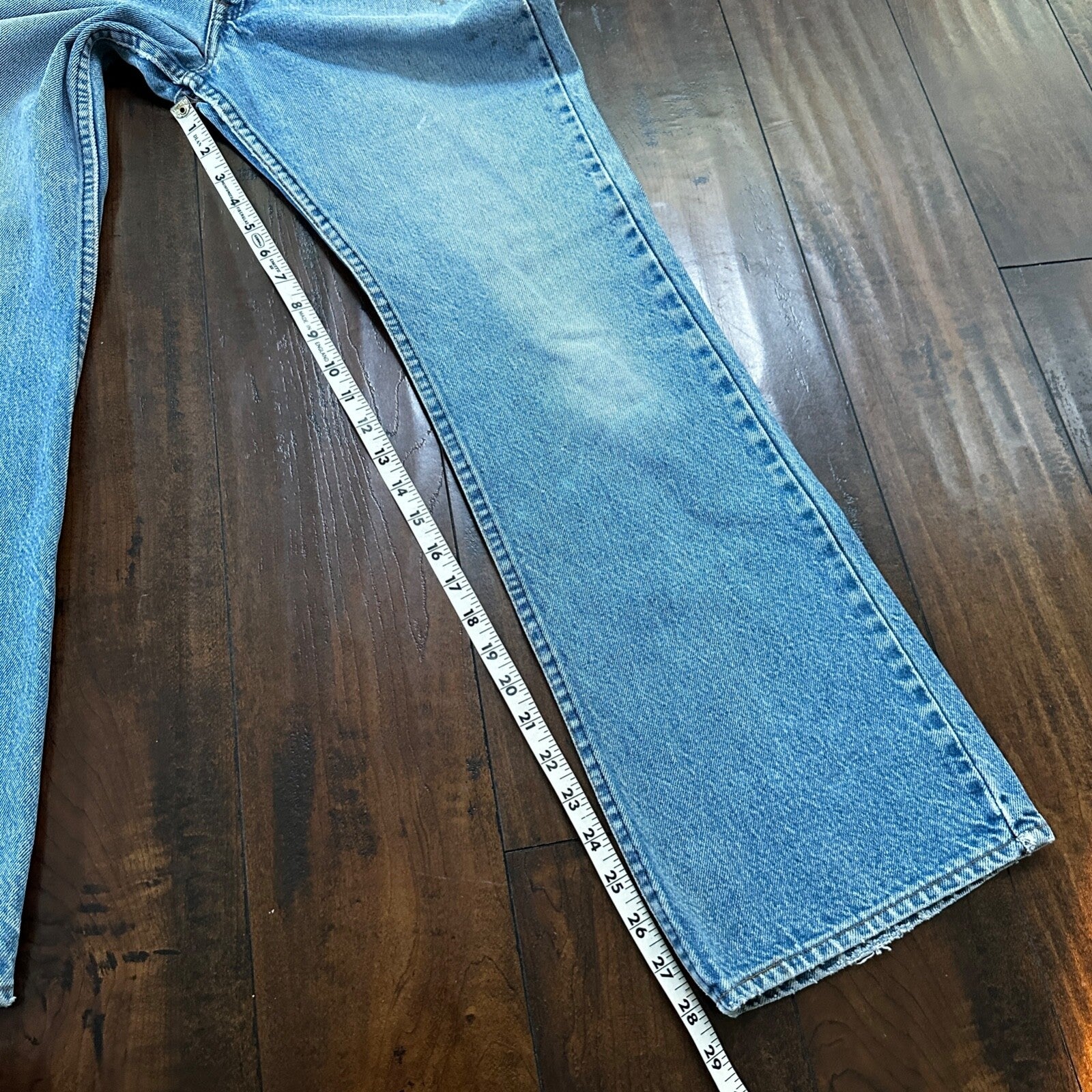 Levis 517 Vintage 80s USA Orange Tab Bootcut Flare Blue Jeans 34x31 Act 31x28