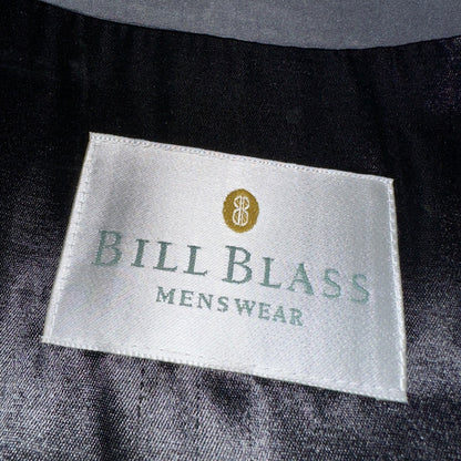 Bill Blass Menswear Trench Coat 46R Removable Liner Long Belted Overcoat VTG