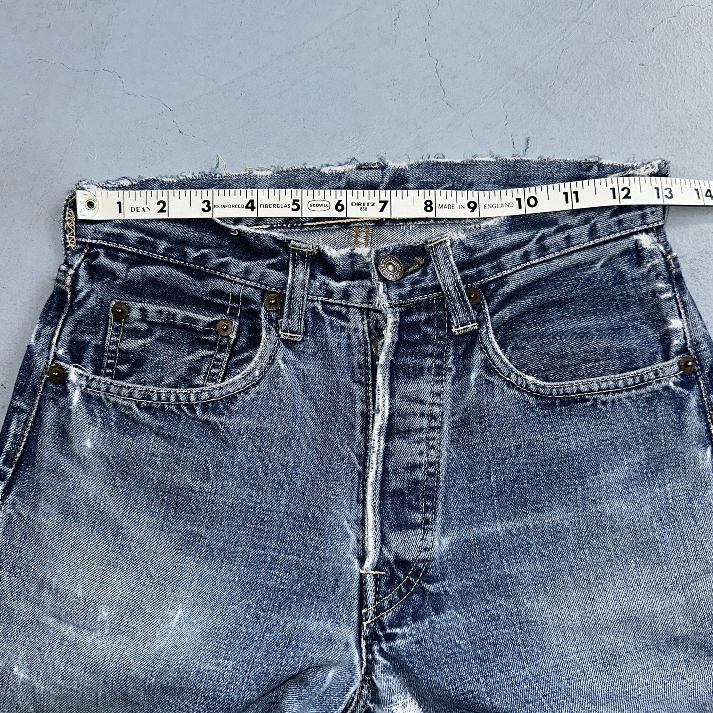 Levis 501 Big E Vintage 60s Redline Selvedge USA XX 1960s Jeans 66 Act 26x31