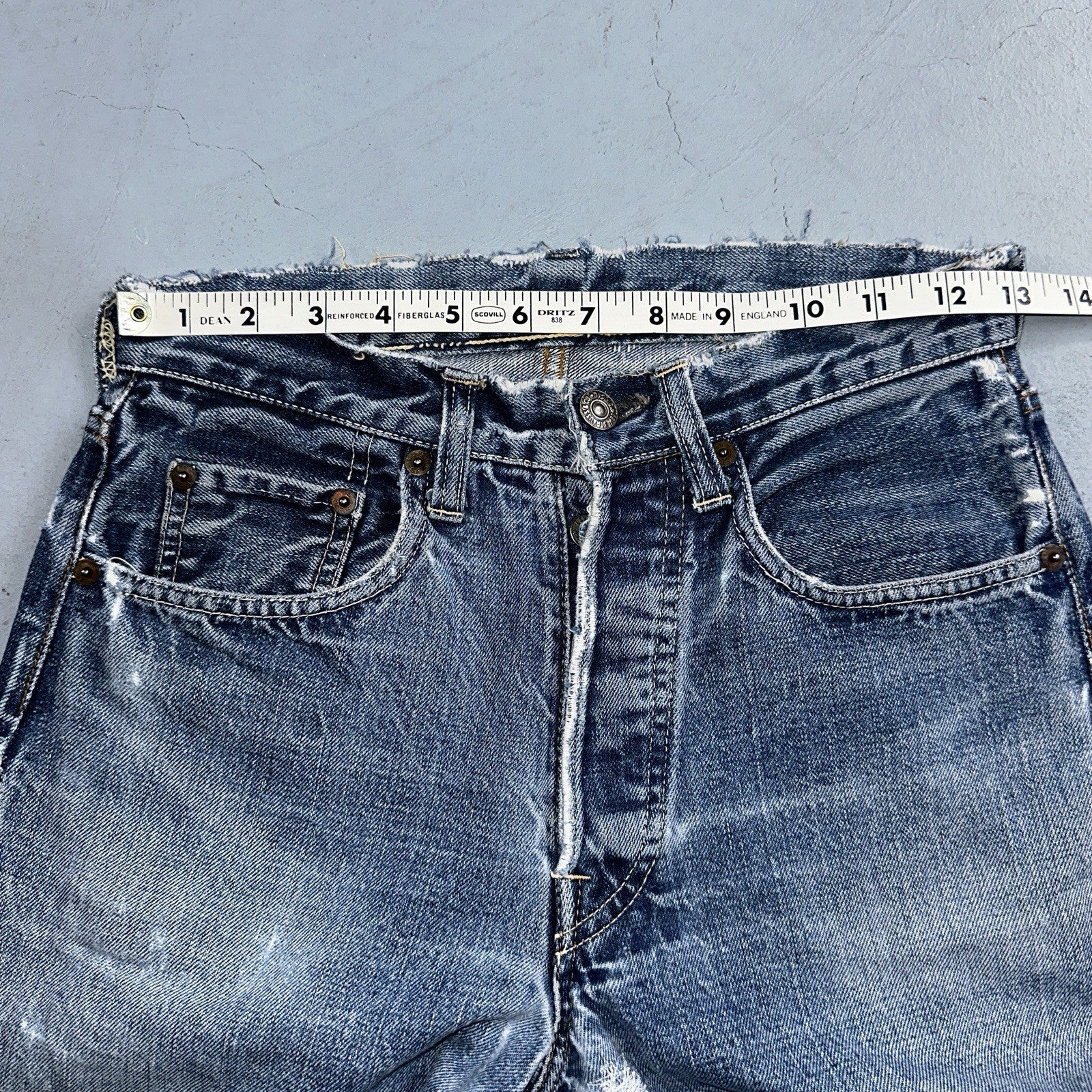 Levis 501 Big E Vintage 60s Redline Selvedge USA XX 1960s Jeans 66 Act 26x31