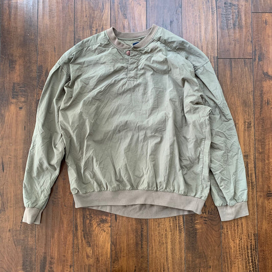 Nike Thunder Tan Golf Jacket Retail Vintage Nylon Pullover Windbreaker Y2K  1