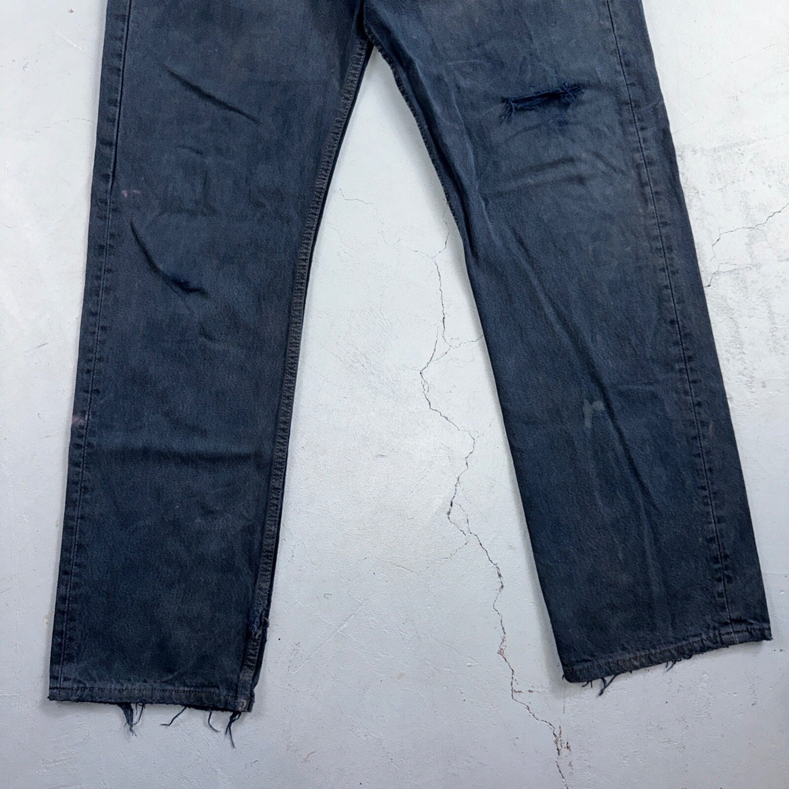 Levis 501 Vintage 90s USA XX Straight Leg Jeans Blue Overdyed 33x30 Act 32x29